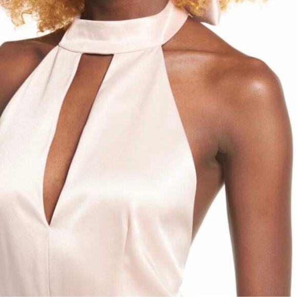 Leith Satin Halter Jumpsuit Size Medium - Picture 3 of 9